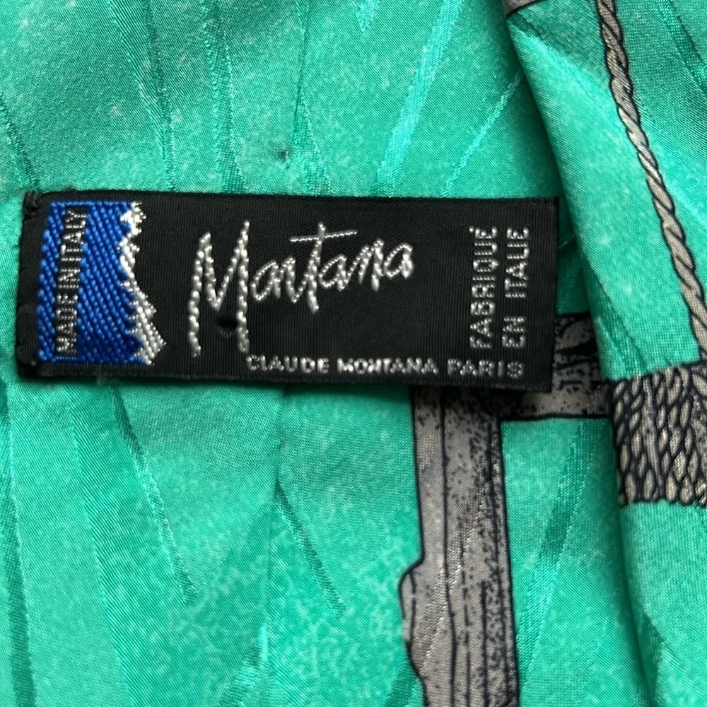 Claude Montana Vintage Silk Tie